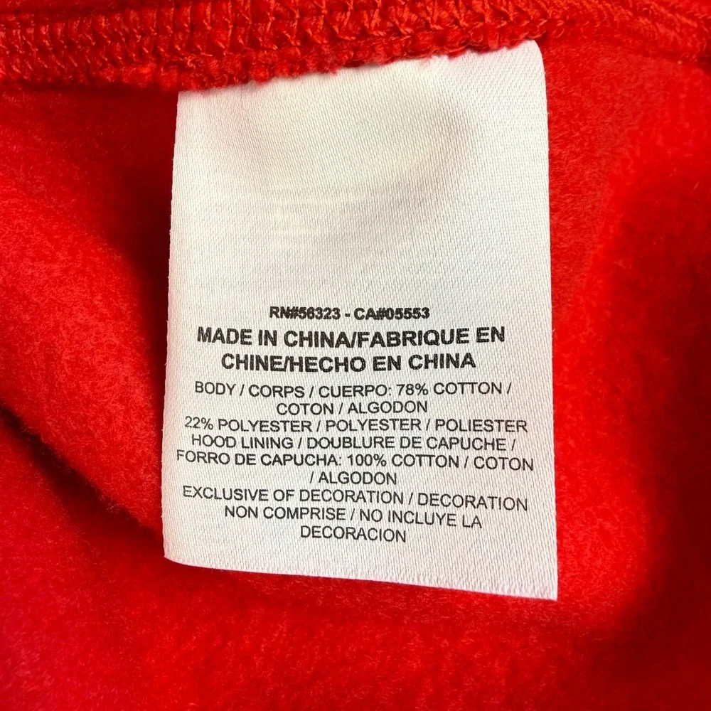 Nike‎ Hoodie Mens XXL Red Pullover Logo Sweatshirt Athleisure Sportswear Retro